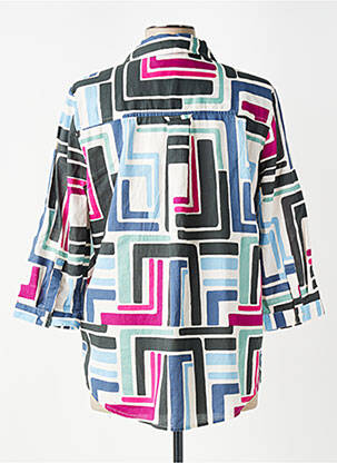 Blouse imprimé fantaisie manches 3/4 bleu CECIL femme