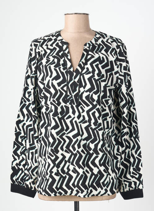 Blouse imprimé fantaisie manches longues noir CECIL femme