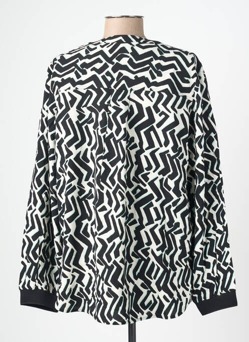 Blouse imprimé fantaisie manches longues noir CECIL femme