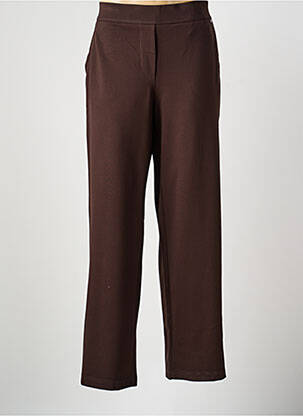 Pantalon droit stretch taille normale marron CECIL femme