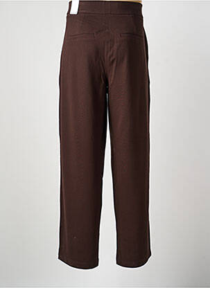 Pantalon droit stretch taille normale marron CECIL femme