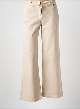 Jean coupe flare stretch taille normale beige CECIL femme