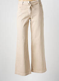 Jean coupe flare stretch taille normale beige CECIL femme