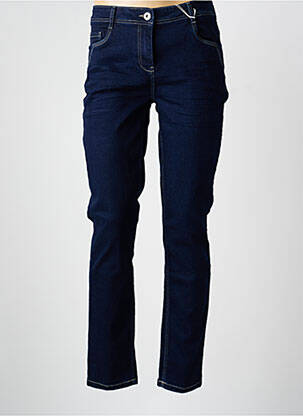 Jeans coupe slim tissage brut taille basse bleu CECIL femme