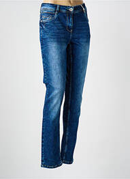 Jeans coupe slim stretch taille normale bleu CECIL femme