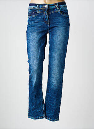 Jeans coupe slim stretch taille normale bleu CECIL femme