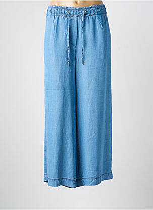 Pantalon large tissage popeline taille normale bleu CECIL femme