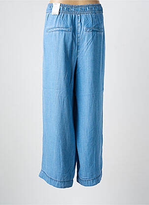 Pantalon large tissage popeline taille normale bleu CECIL femme