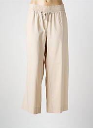 Pantalon large tissage popeline taille normale beige 99.90 femme