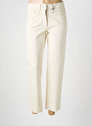 Jeans coupe droite stretch taille normale beige BETTY BARCLAY femme