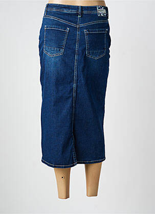 Jupe longue coupe droite bleu CECIL femme