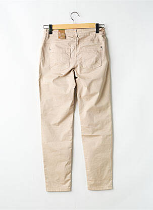 Pantalon slim tissage popeline taille normale beige CECIL femme