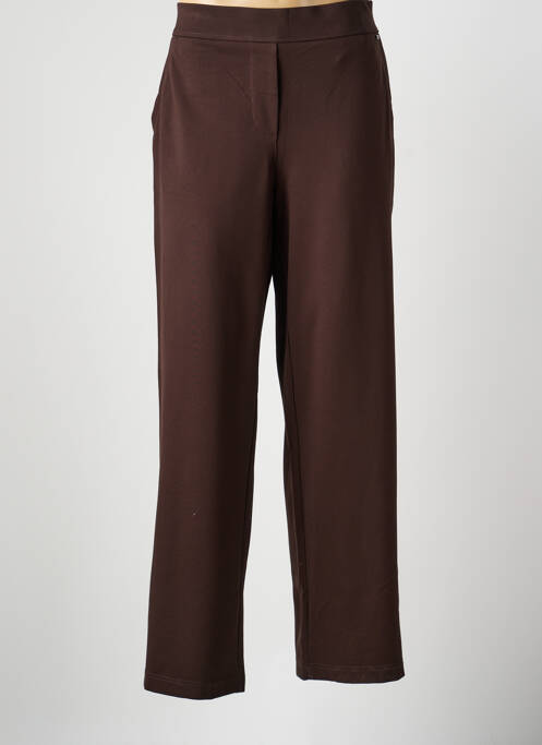 Pantalon droit stretch taille normale marron CECIL femme