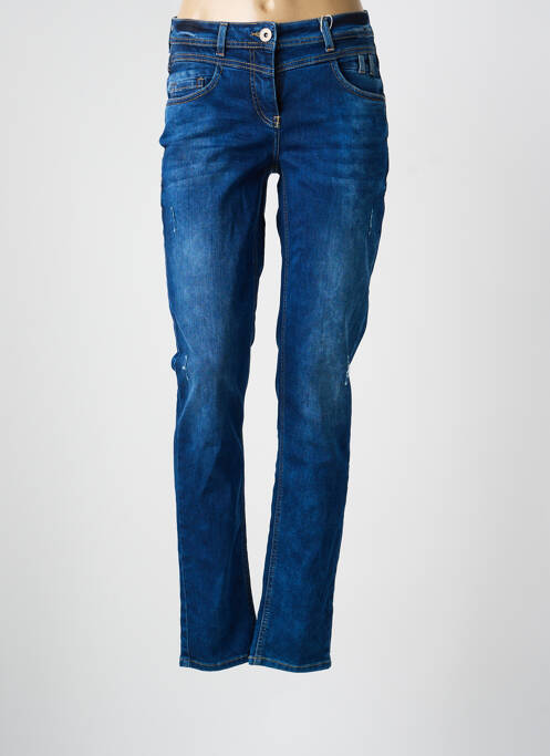 Jeans coupe slim stretch taille normale bleu CECIL femme