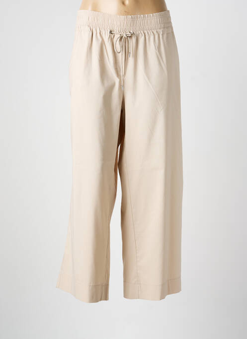 Pantalon large tissage popeline taille normale beige 99.90 femme