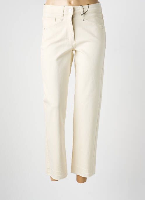 Jeans coupe droite stretch taille normale beige BETTY BARCLAY femme