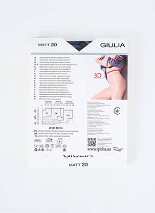 Collants stretch noir GIULIA femme