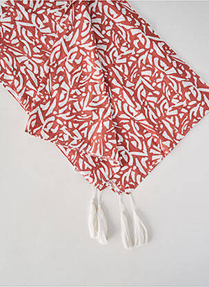 Foulard tissage popeline rouge ESPRIT DE LA MER femme
