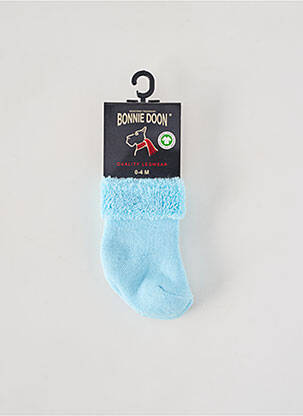 Chaussettes tissage popeline bleu clair BONNIE DOON enfant