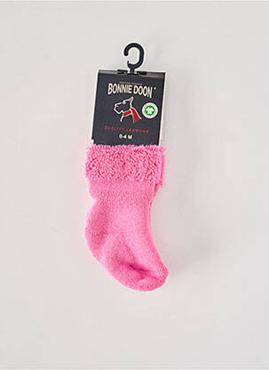 Chaussettes tissage popeline rose BONNIE DOON enfant