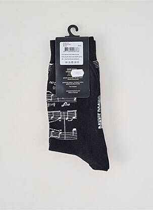 Chaussettes stretch noir BONNIE DOON unisexe