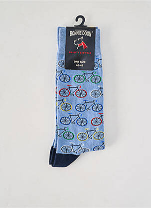 Chaussettes imprimé fantaisie bleu BONNIE DOON homme