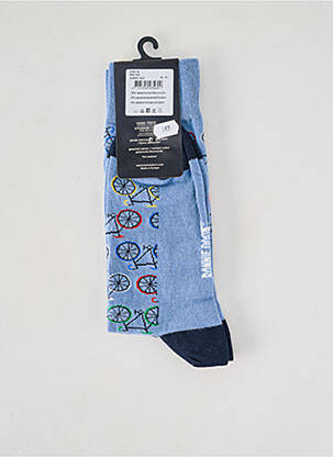 Chaussettes imprimé fantaisie bleu BONNIE DOON homme