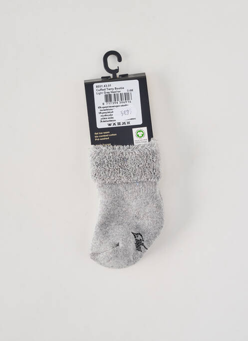 Chaussettes tissage popeline gris BONNIE DOON enfant