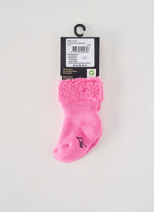 Chaussettes tissage popeline rose BONNIE DOON enfant