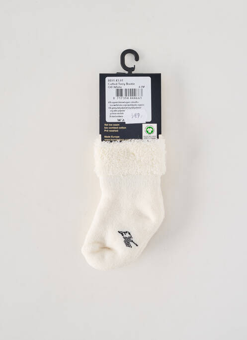Chaussettes tissage popeline blanc BONNIE DOON enfant