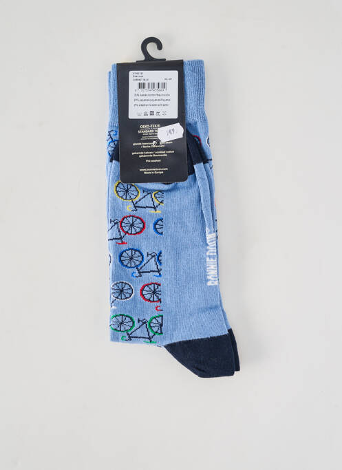 Chaussettes imprimé fantaisie bleu BONNIE DOON homme