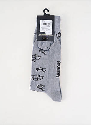 Chaussettes imprimé fantaisie gris BONNIE DOON homme