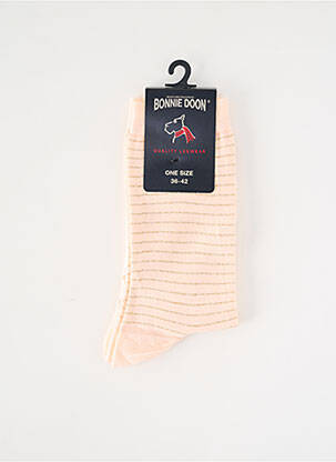 Chaussettes stretch rose BONNIE DOON femme
