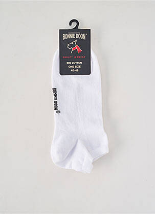Chaussettes stretch blanc BONNIE DOON homme