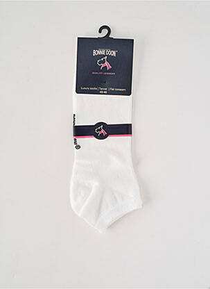 Chaussettes stretch blanc BONNIE DOON homme