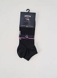 Chaussettes stretch noir BONNIE DOON homme
