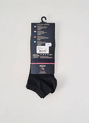 Chaussettes stretch noir BONNIE DOON homme