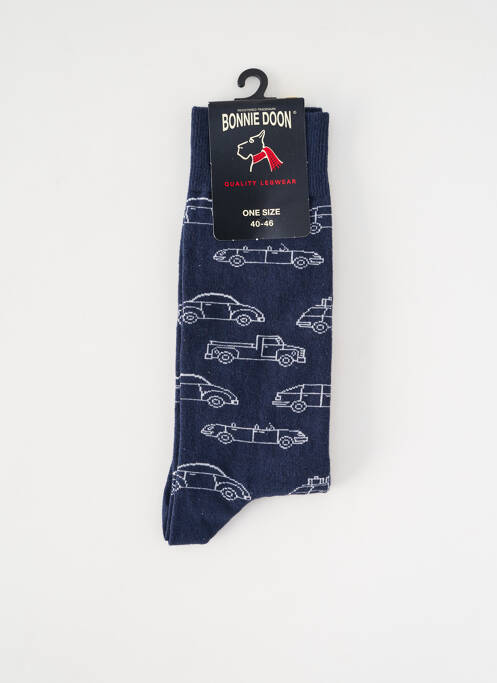 Chaussettes imprimé fantaisie bleu BONNIE DOON homme