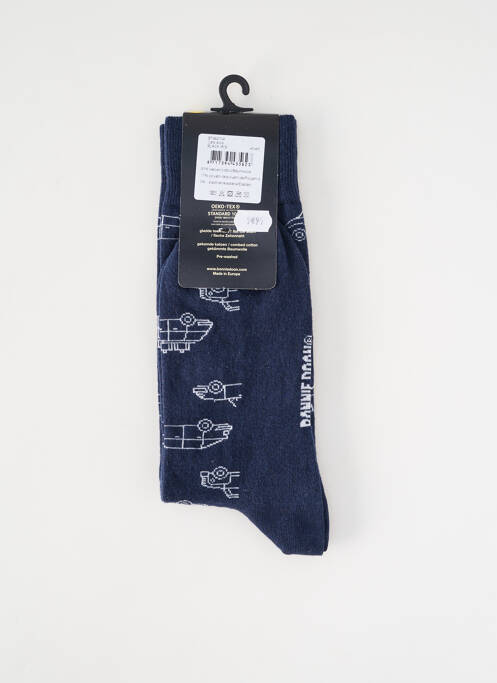 Chaussettes imprimé fantaisie bleu BONNIE DOON homme