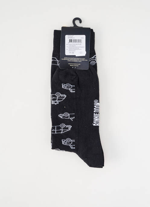 Chaussettes imprimé fantaisie noir BONNIE DOON homme