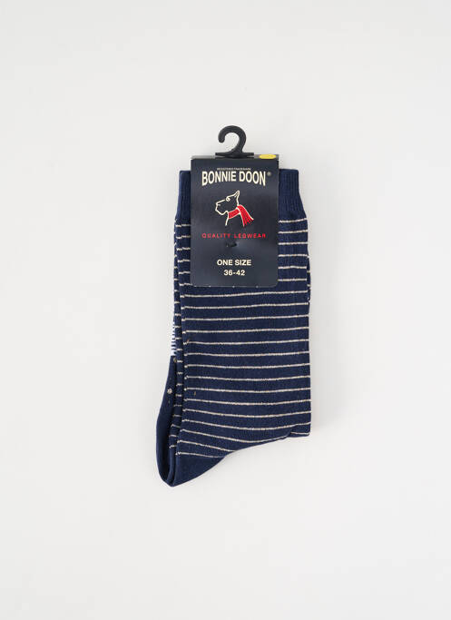 Chaussettes stretch bleu BONNIE DOON femme