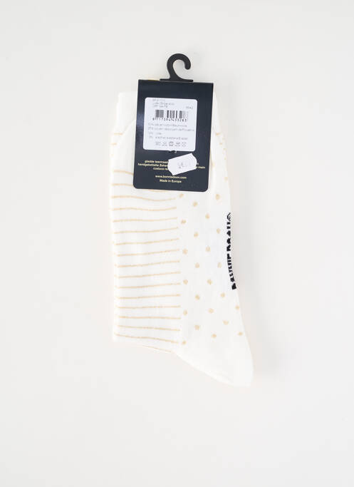 Chaussettes stretch blanc BONNIE DOON femme
