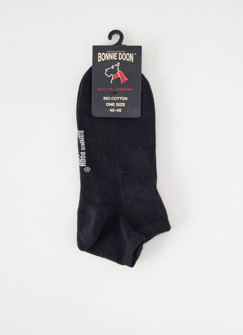 Chaussettes stretch noir BONNIE DOON homme
