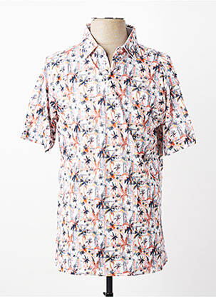 Polo tissage jersey manches courtes orange DESOTO homme