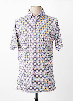 Polo tissage jersey manches courtes gris DESOTO homme