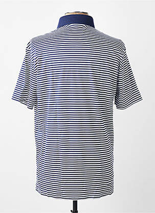 Polo tissage jersey manches courtes bleu fonce DESOTO homme