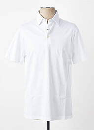 Polo stretch manches courtes blanc DESOTO homme