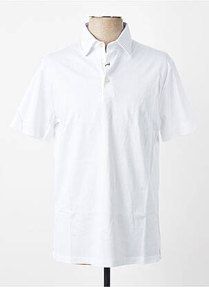 Polo stretch manches courtes blanc DESOTO homme