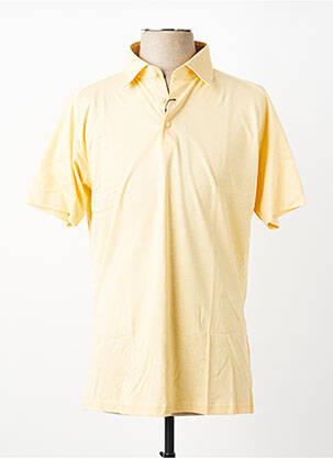 Polo tissage jersey manches courtes jaune DESOTO homme