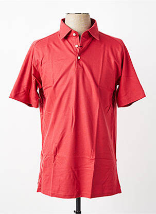 Polo stretch manches courtes rouge DESOTO homme